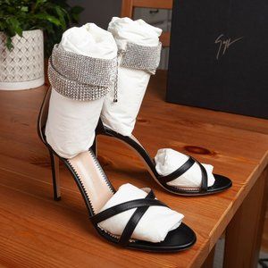Giuseppe Zanotti E900149 Swarovski Heeled Sandals - Size 8 M (38 EU)